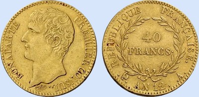 40 Francs BONAPARTE PREMIER CONSUL